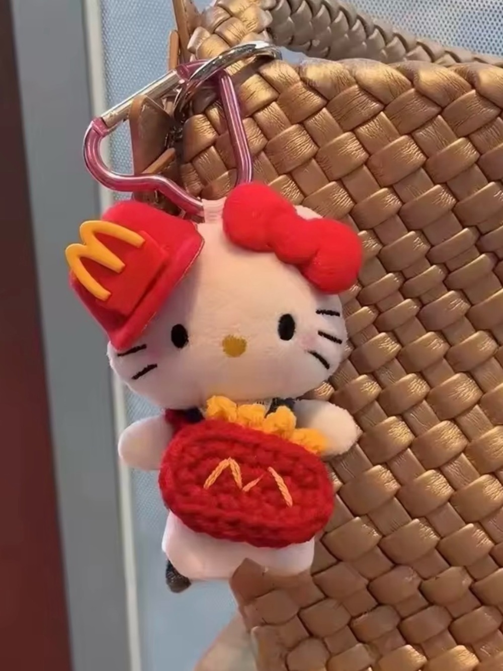McDonald's Hello Kitty Plush Keychain Charm - Bag Charm